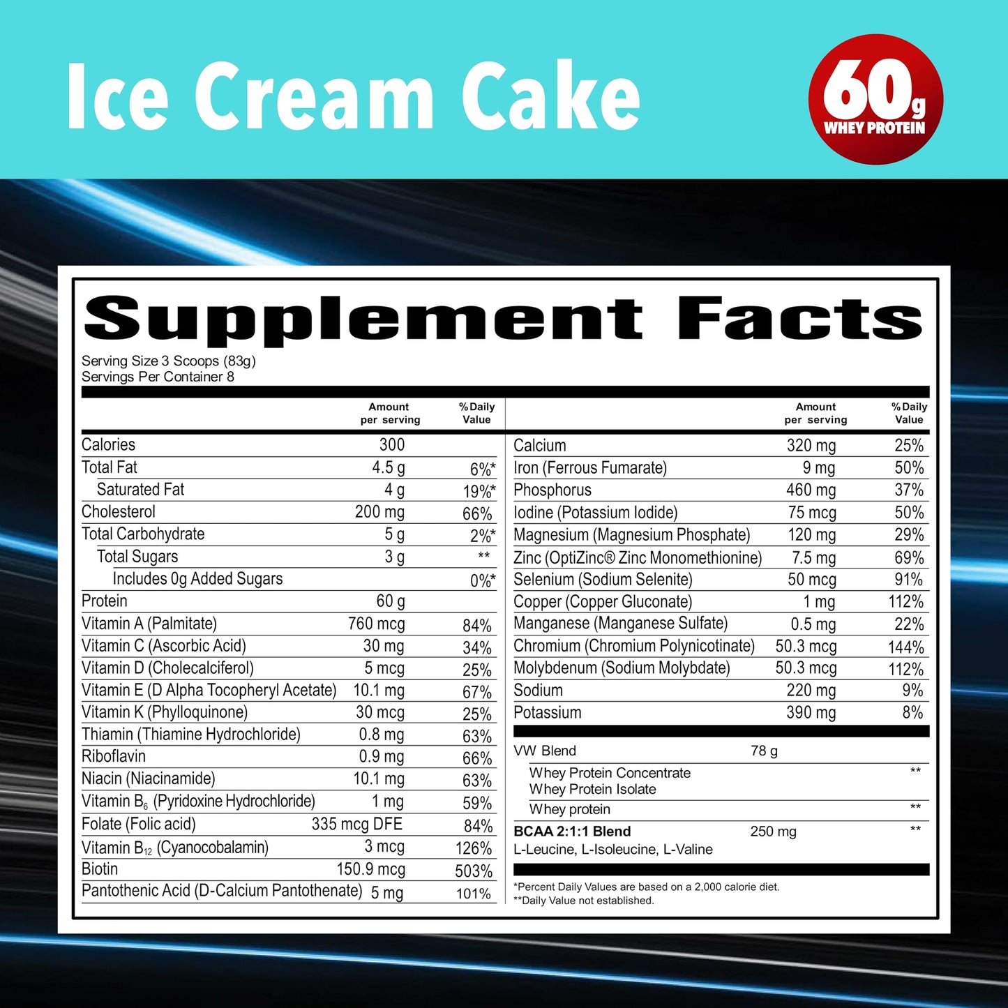 Vitamin Whey Protein Powder 24 Count