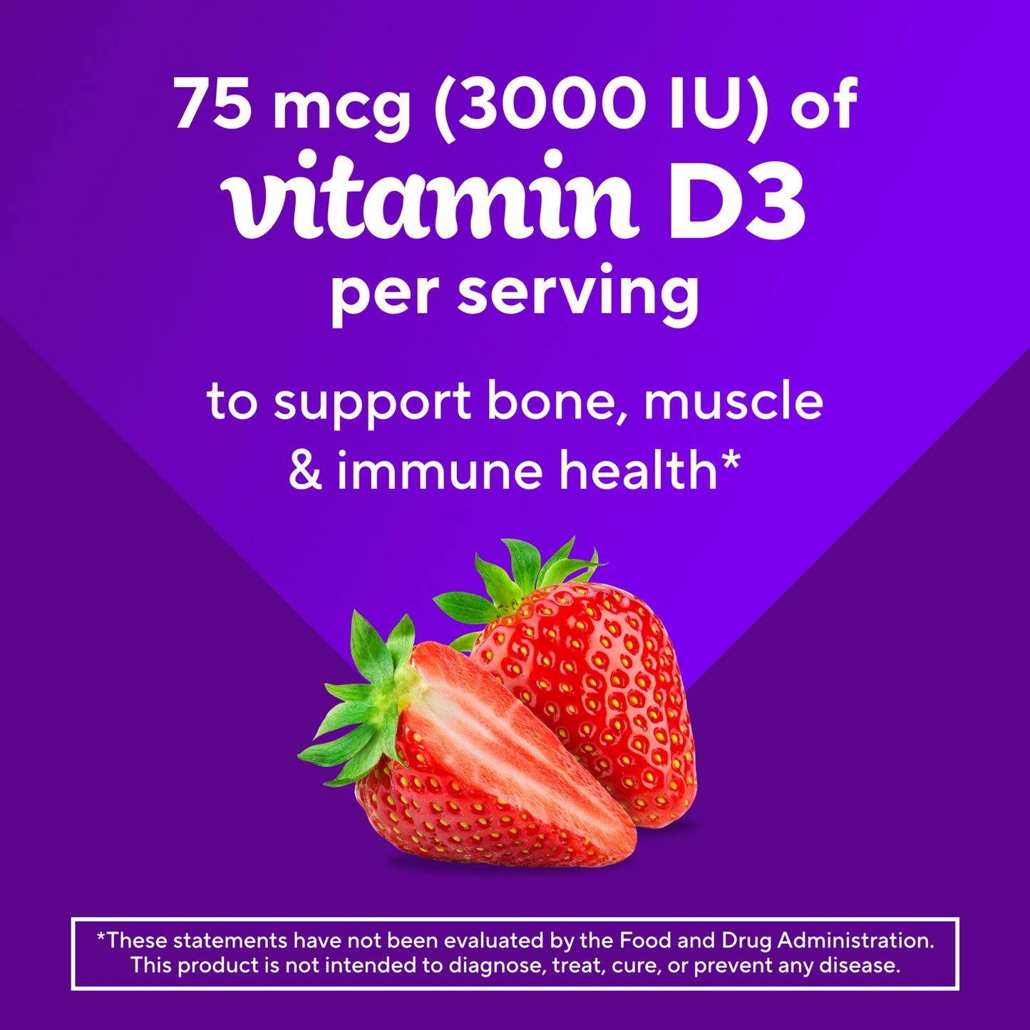 Vitafusion Extra Strength Vitamin D3 Gummy, 120 Count