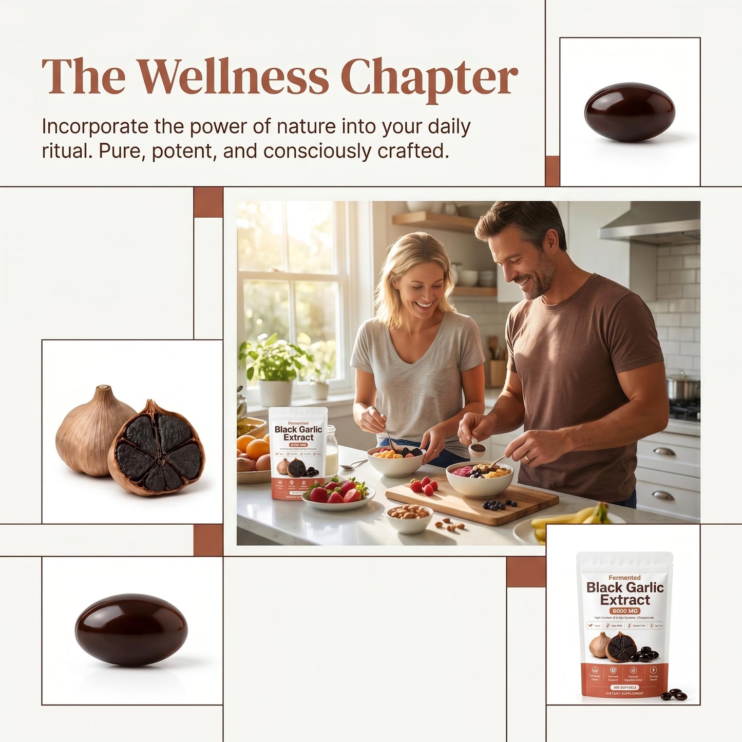 Jqewlg Fermented Black Garlic Extract Softgels 300