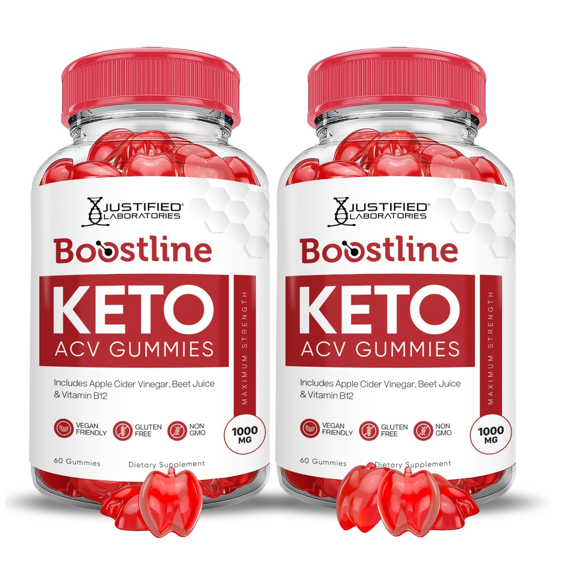 Justified Laboratories Boostline Keto ACV Gummies 120 Gummies