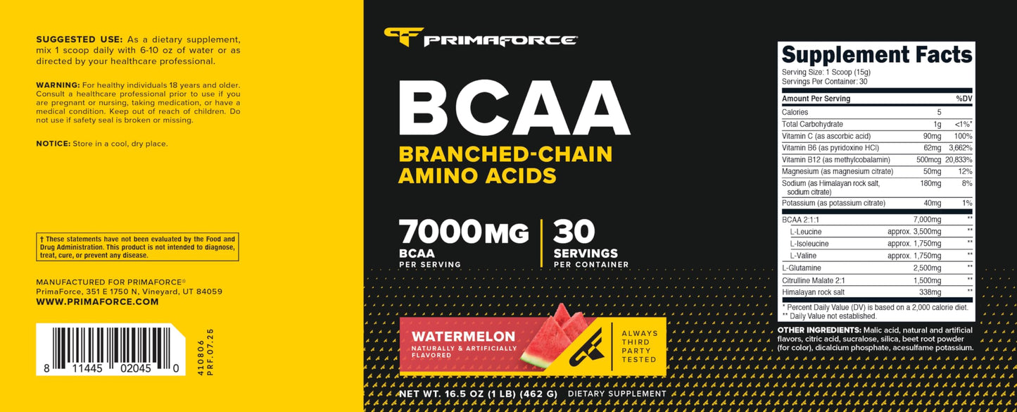 Primaforce BCAA Powder Watermelon 16.5