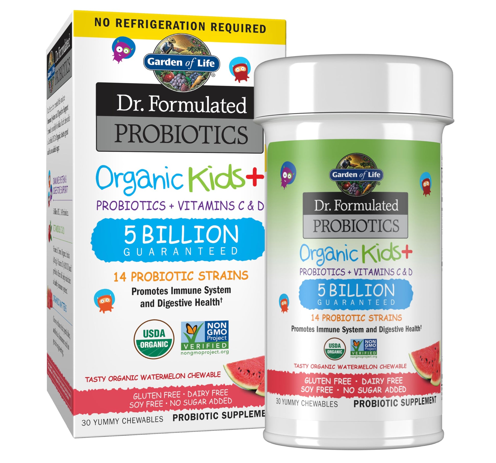 Garden of Life Dr. Formulated Probiotics Organic Kids+ Chewables 30 Count