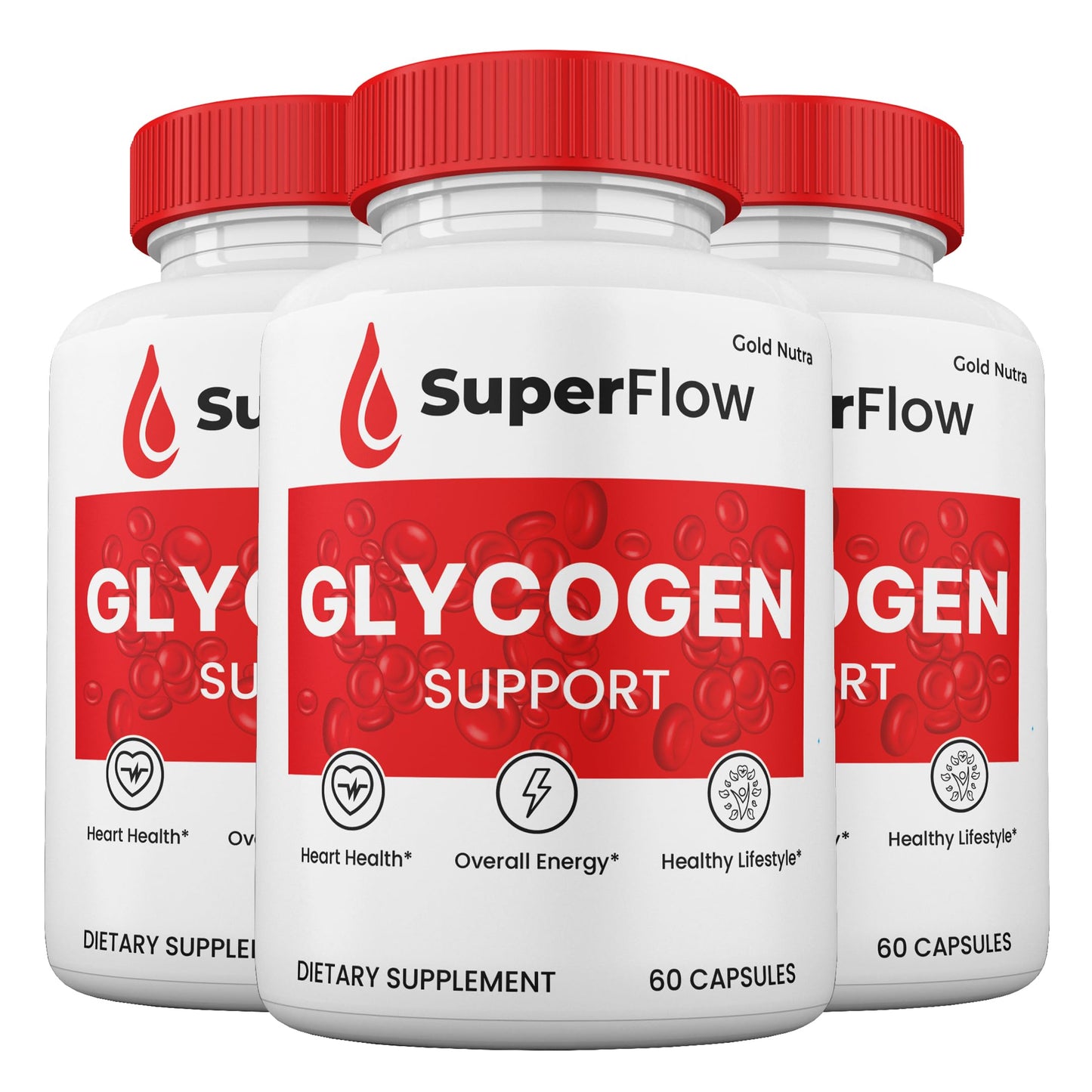 Gold Nutra Super Flow Blood Support Capsules, 3 Pack