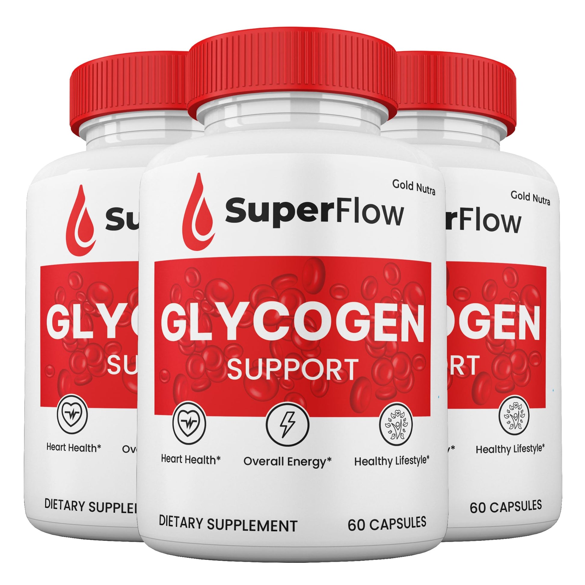 Gold Nutra Super Flow Blood Support Capsules, 3 Pack