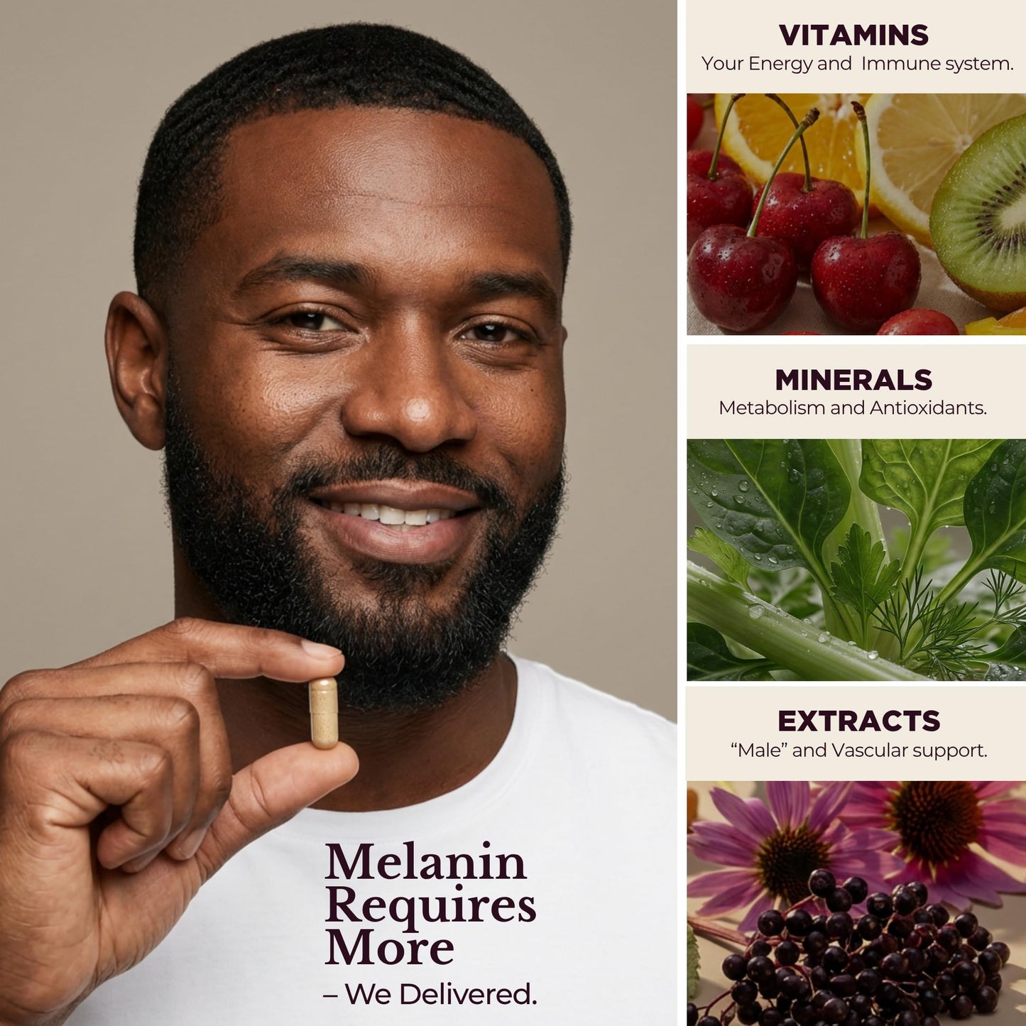 TODICAMP Multivitamin for Men Capsules, 60 Count