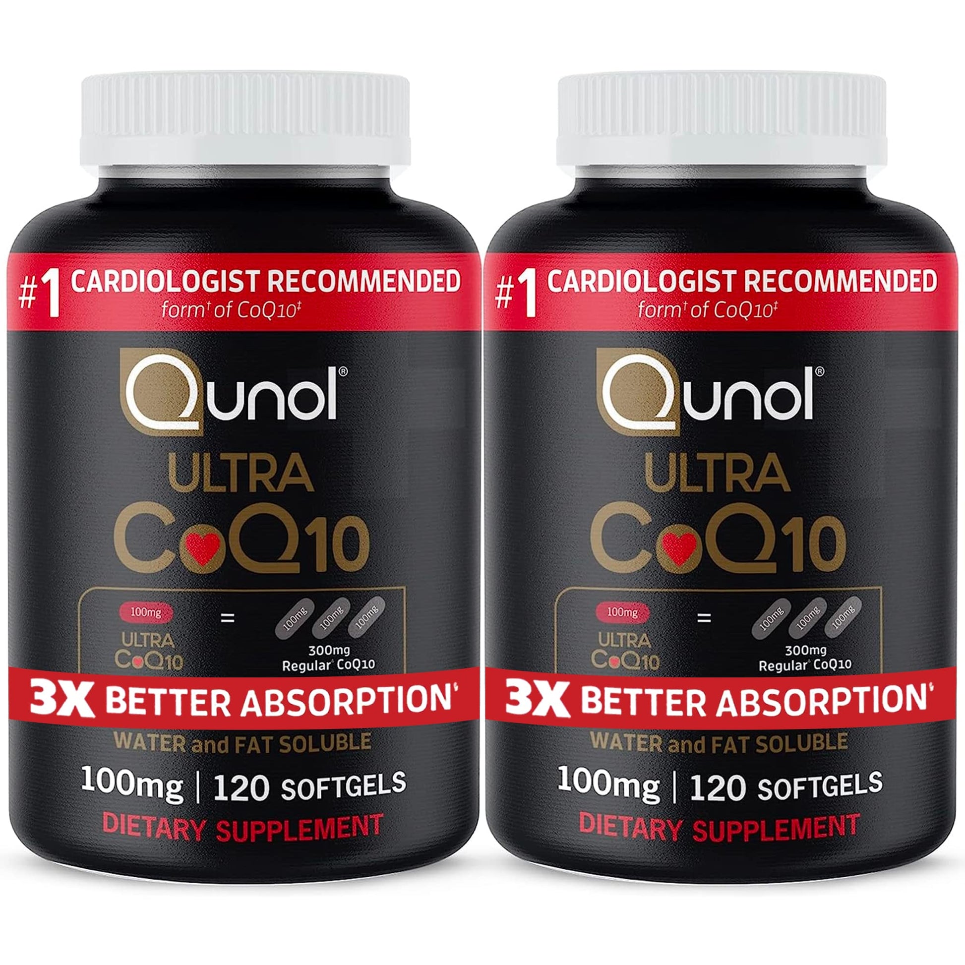 Qunol CoQ10 100mg Softgel, 240 Softgels