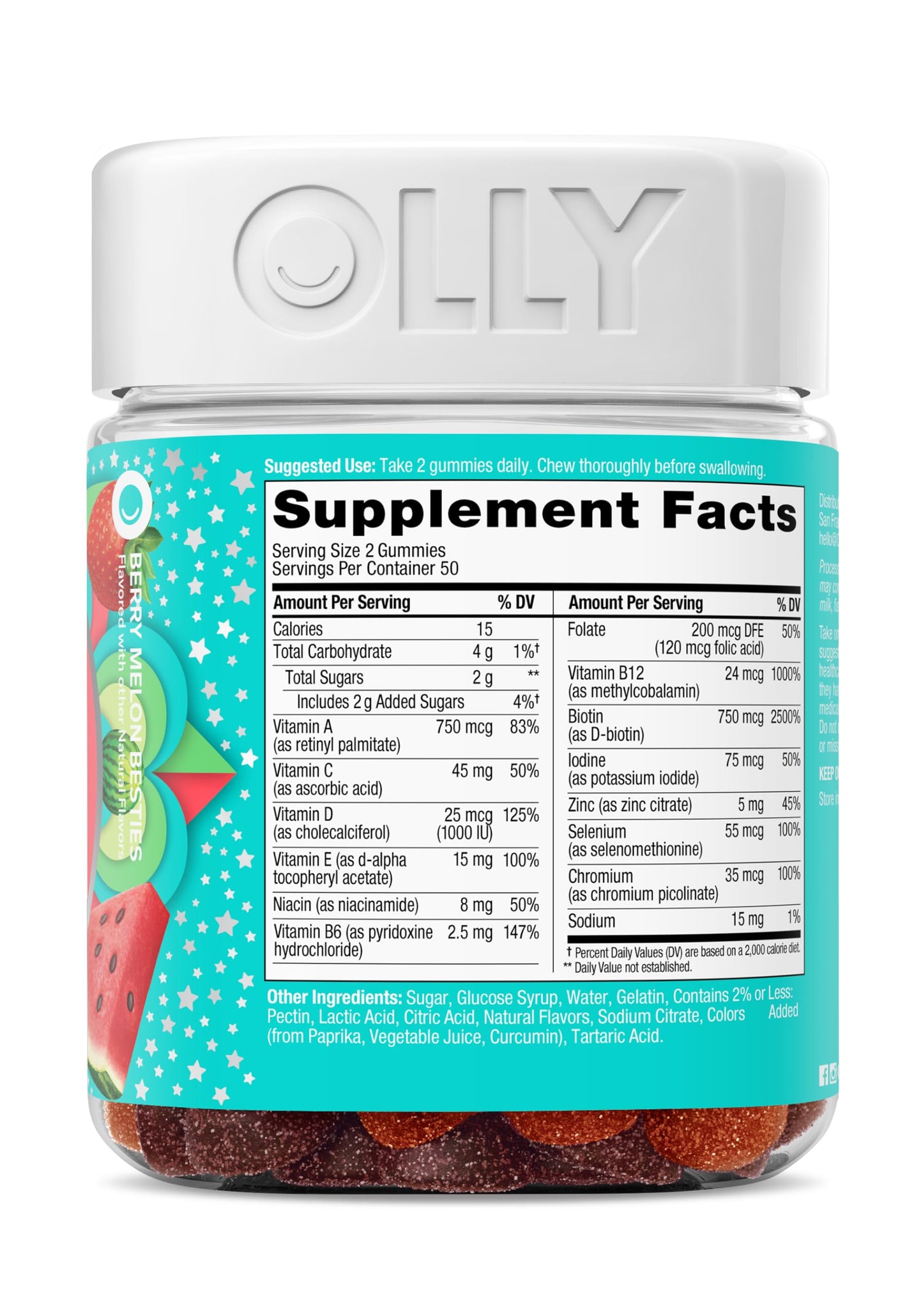 OLLY Teen Girl Multi Gummy 100 Count