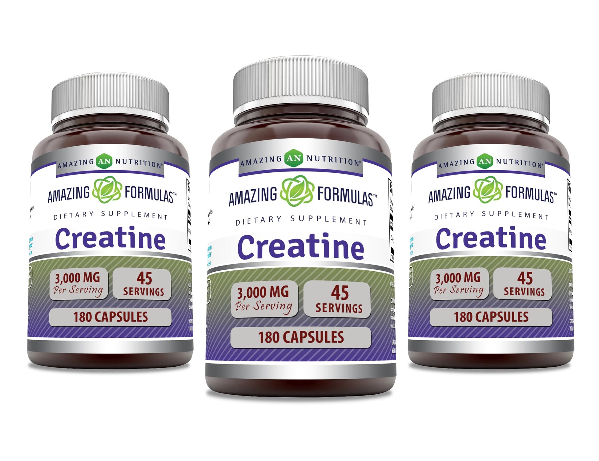 Amazing Nutrition Creatine Monohydrate 3000 Mg Per Serving Capsules 1 Count