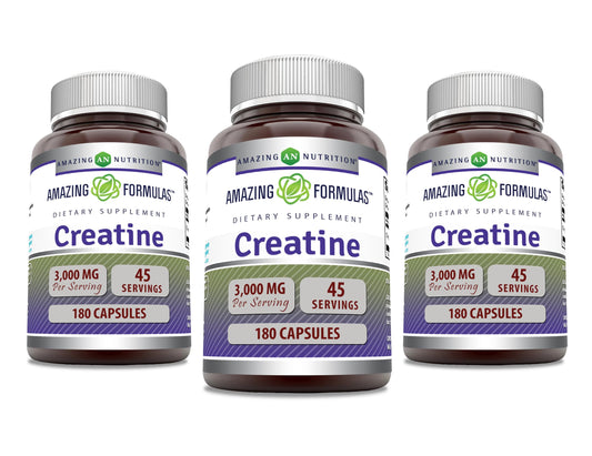 Amazing Nutrition Creatine Monohydrate 3000 Mg Per Serving Capsules 1 Count