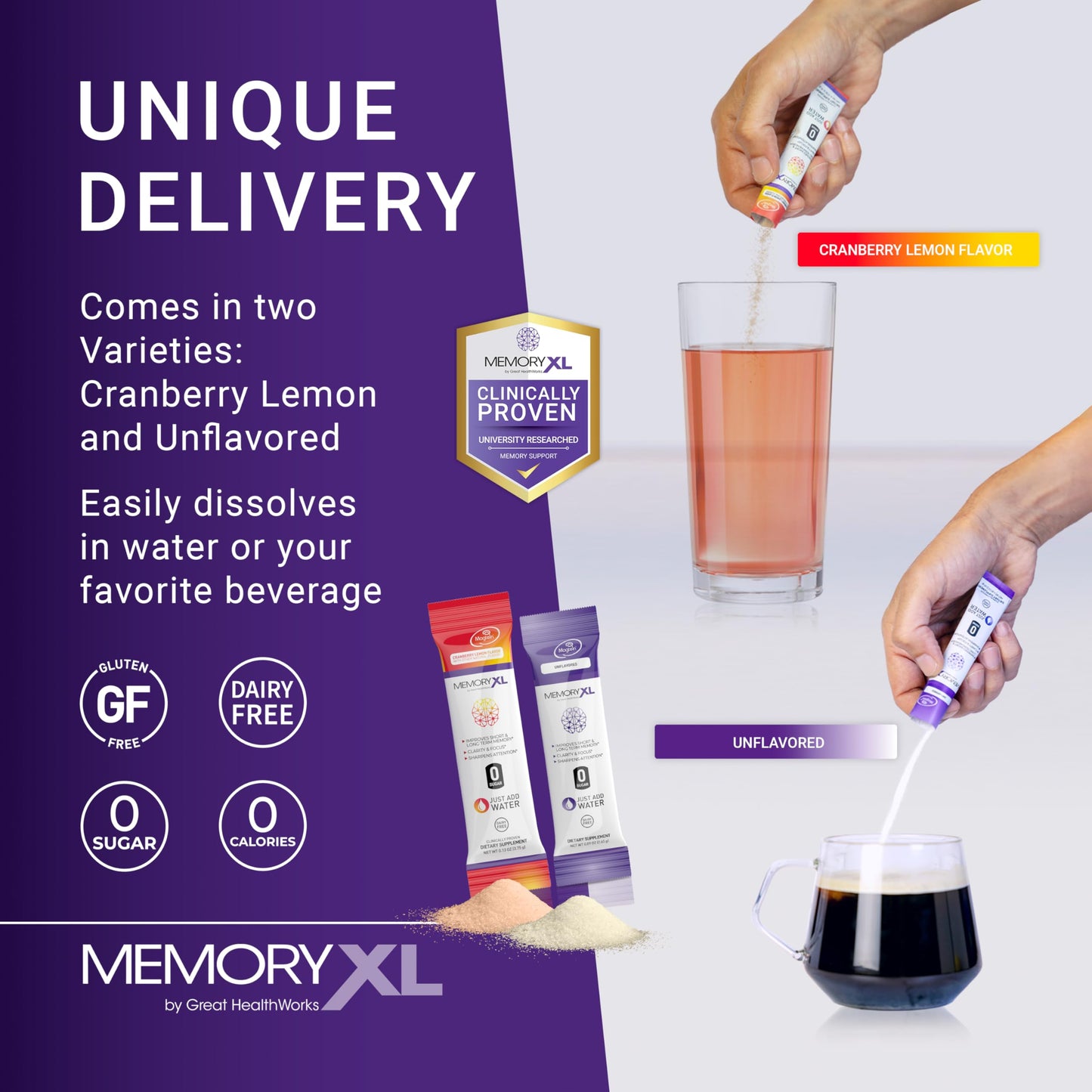 OmegaXL MemoryXL Brain Supplement for Memory & Focus Powder, 30
