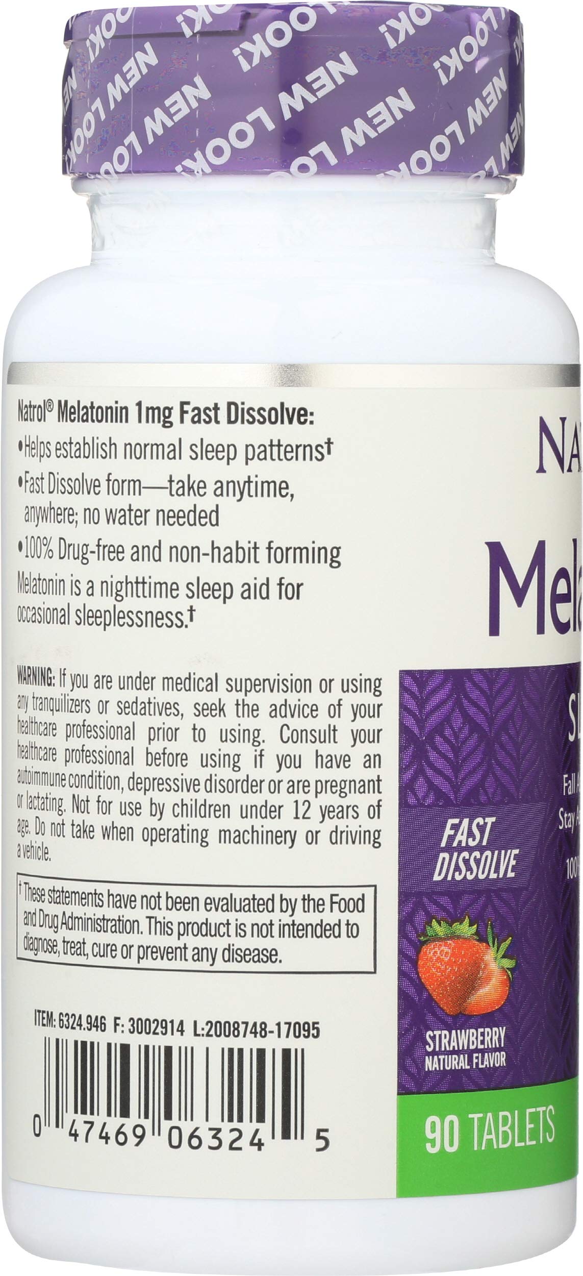 Natrol Melatonin Fast Dissolve Tablets 90