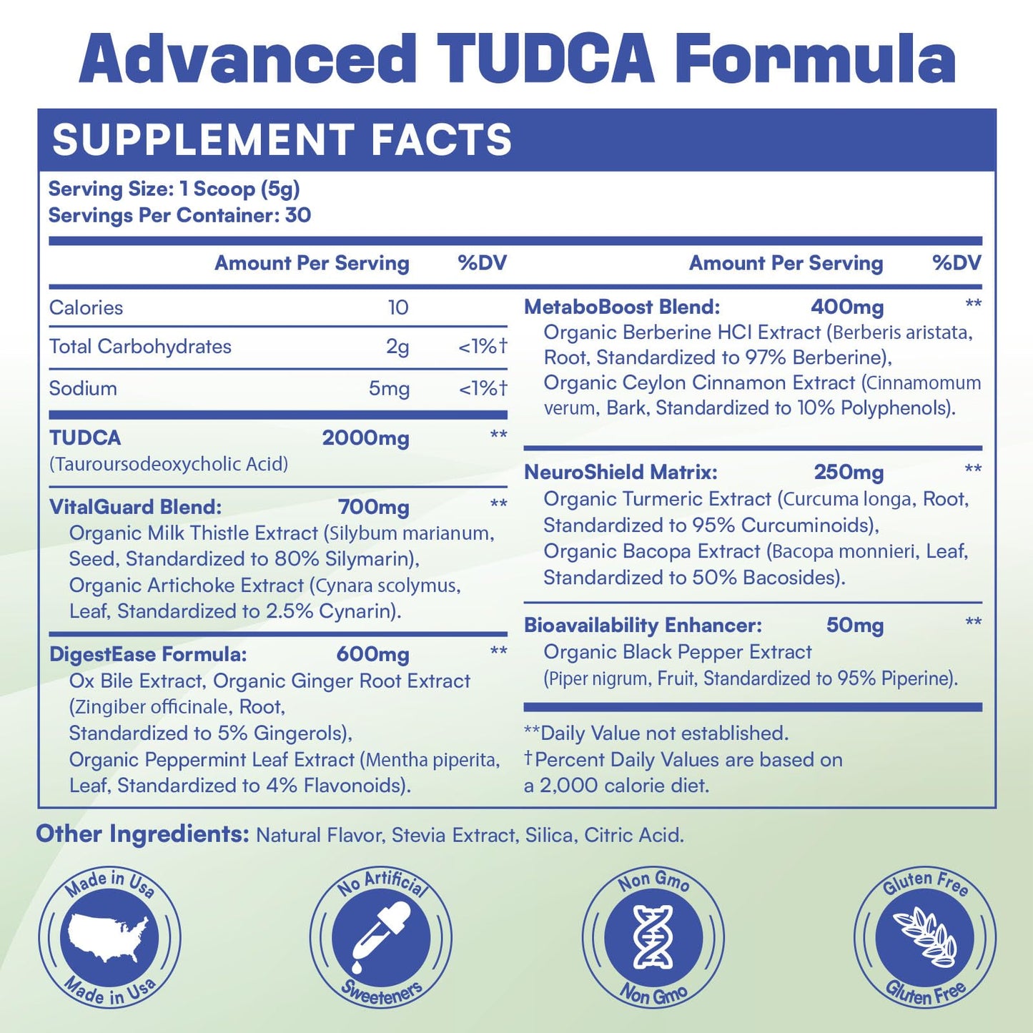 LivLyLuxe TUDCA Powder Liver Support Supplement 5.29 Ounce