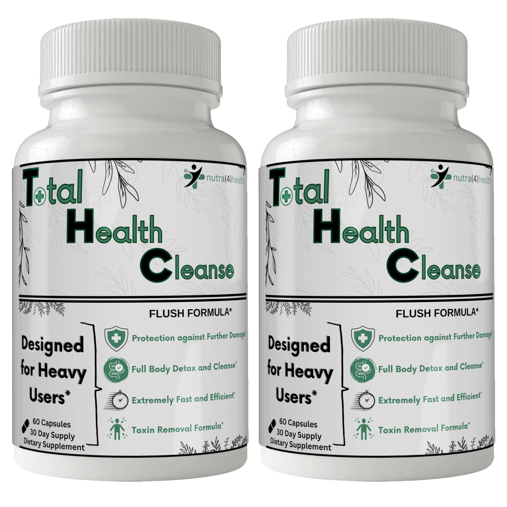 nutra4health Total Health Cleanse Capsules, 60 Count
