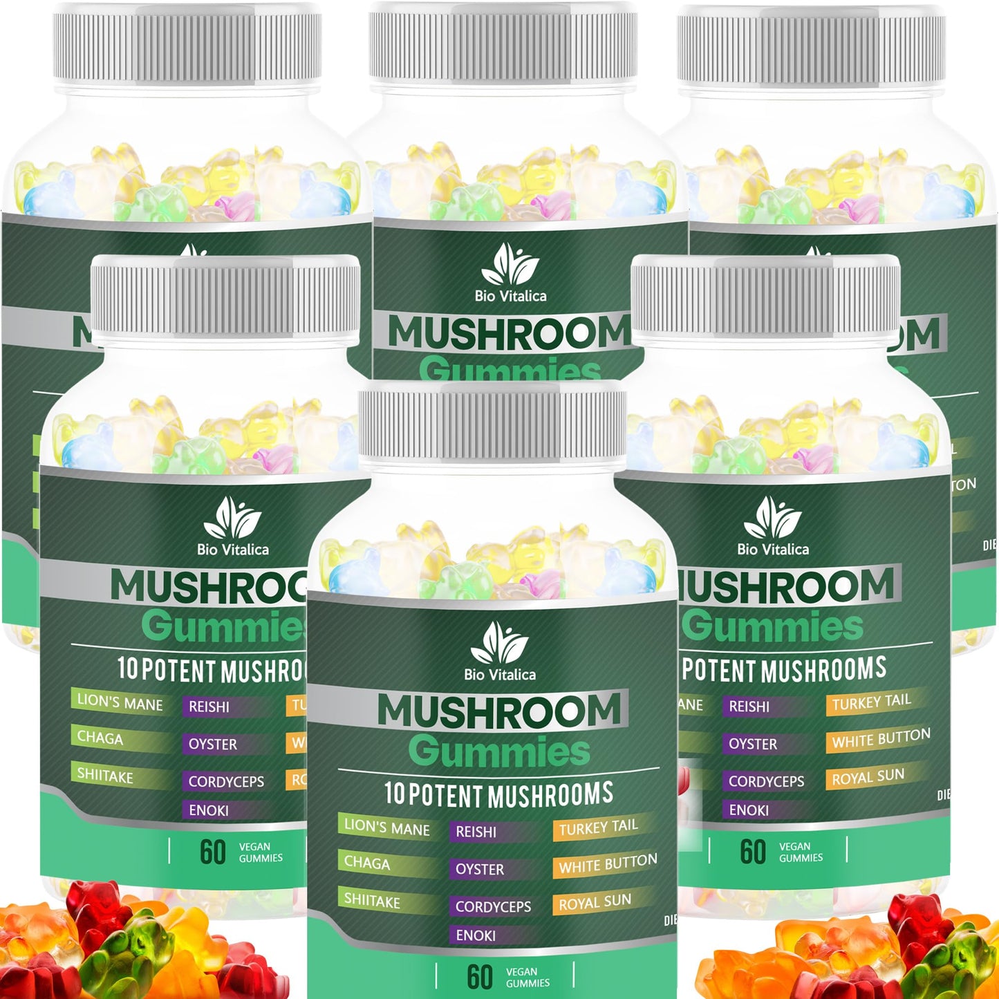 BIO VITALICA Mushroom Gummies 360 Gummies