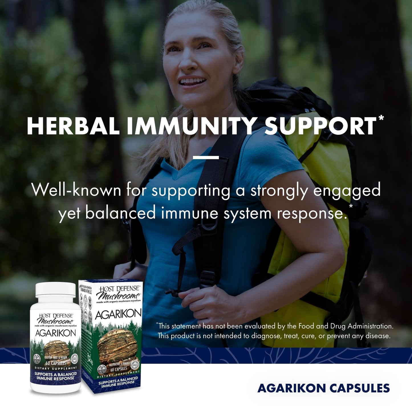 Host Defense Agarikon Capsules 60 Count