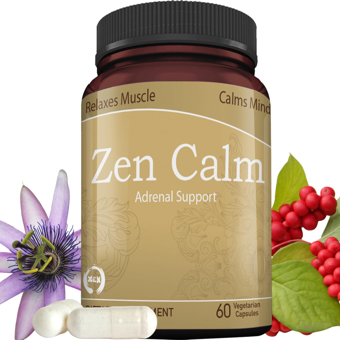 Liver Medic Zen Calm Stress Adrenal Support Capsules, 60 Count