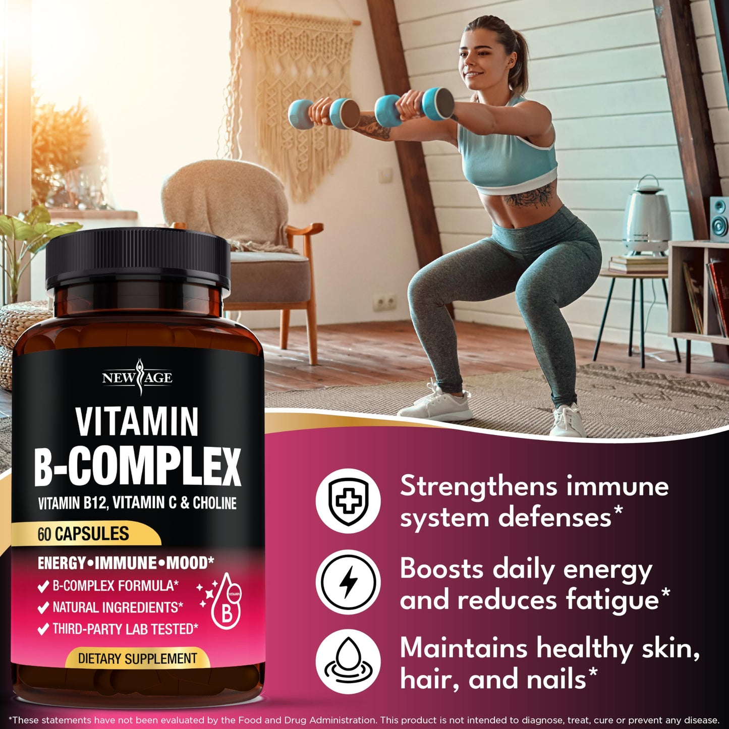 NEW AGE Vitamin B Complex Capsule 120 Capsules