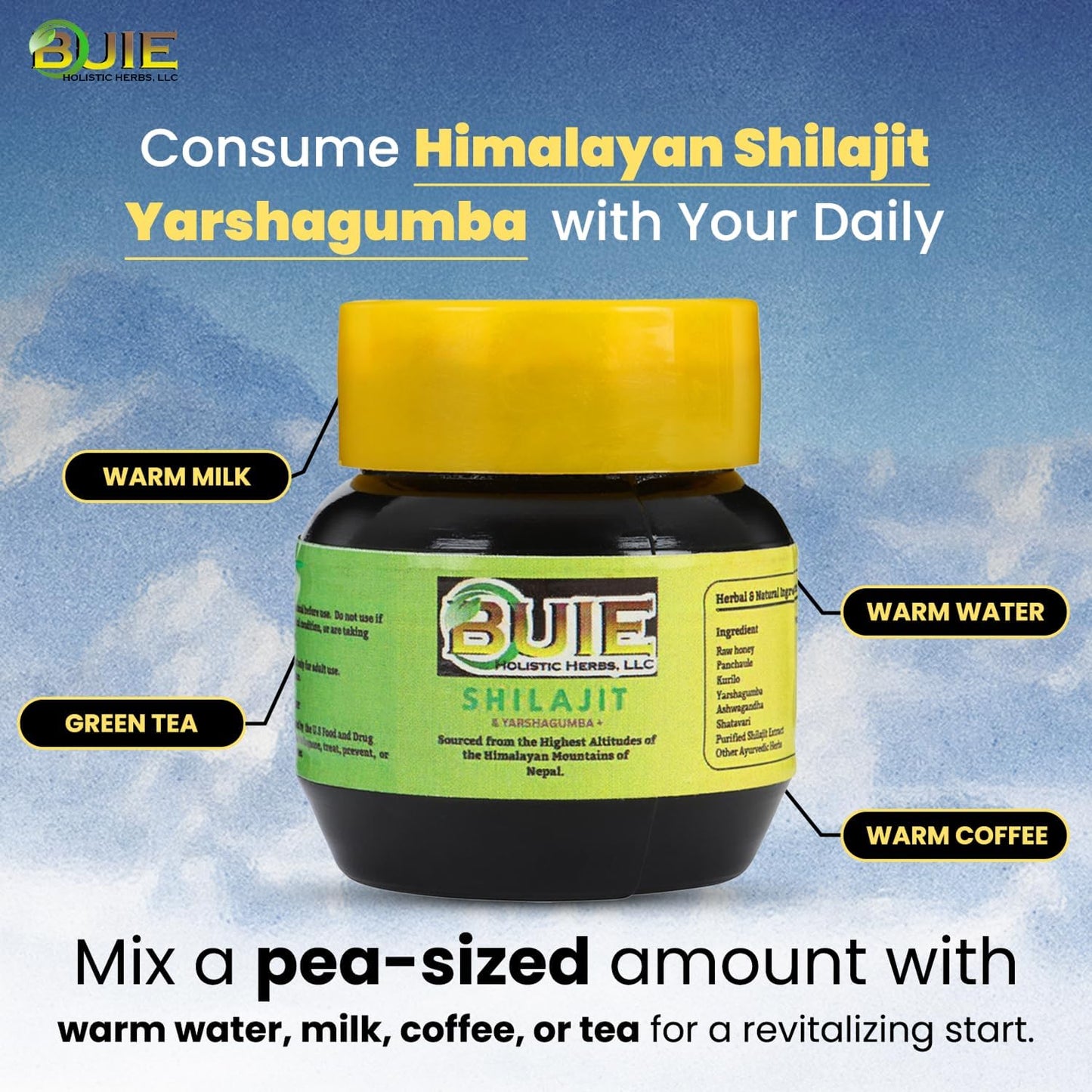 BUIE Shilajit Resin With Yarshagumba Softgel 1 Count
