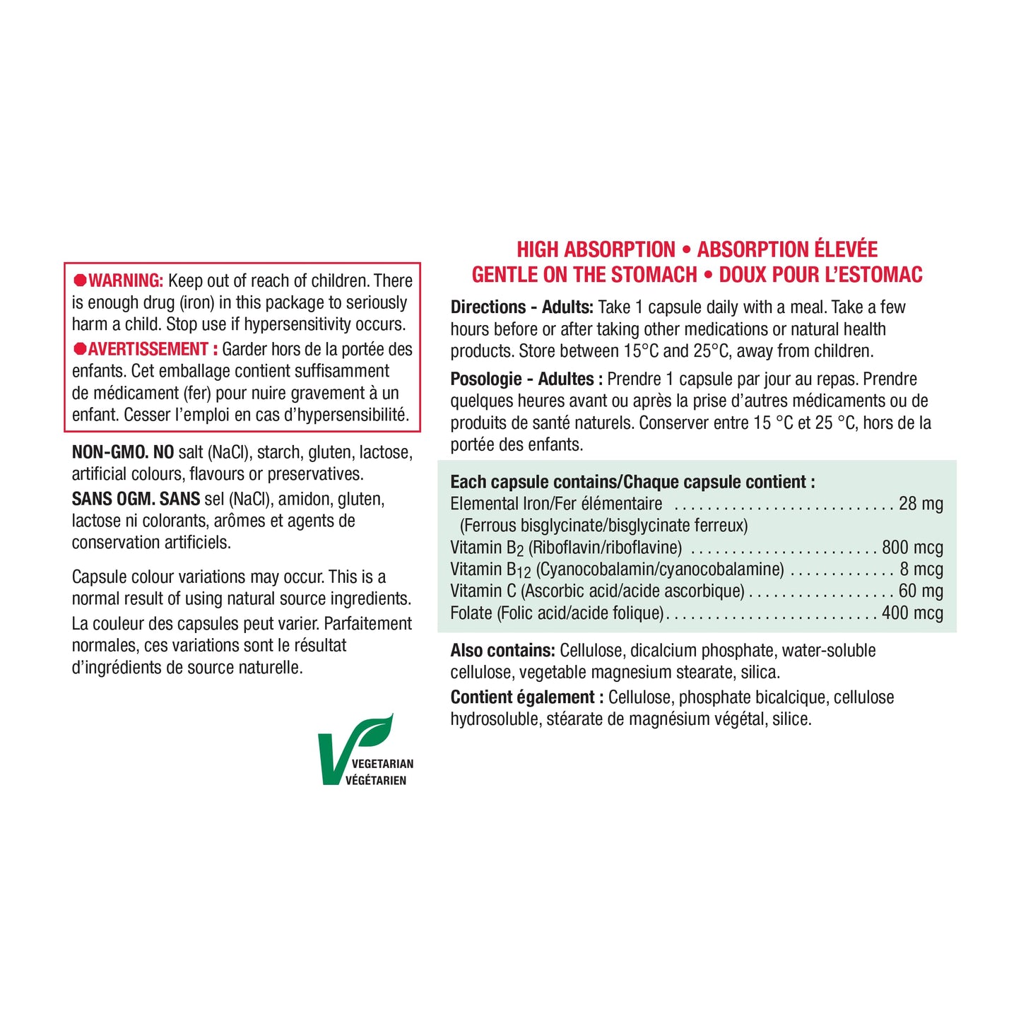 Jamieson High Absorption Gentle Iron Capsule, 1 Count