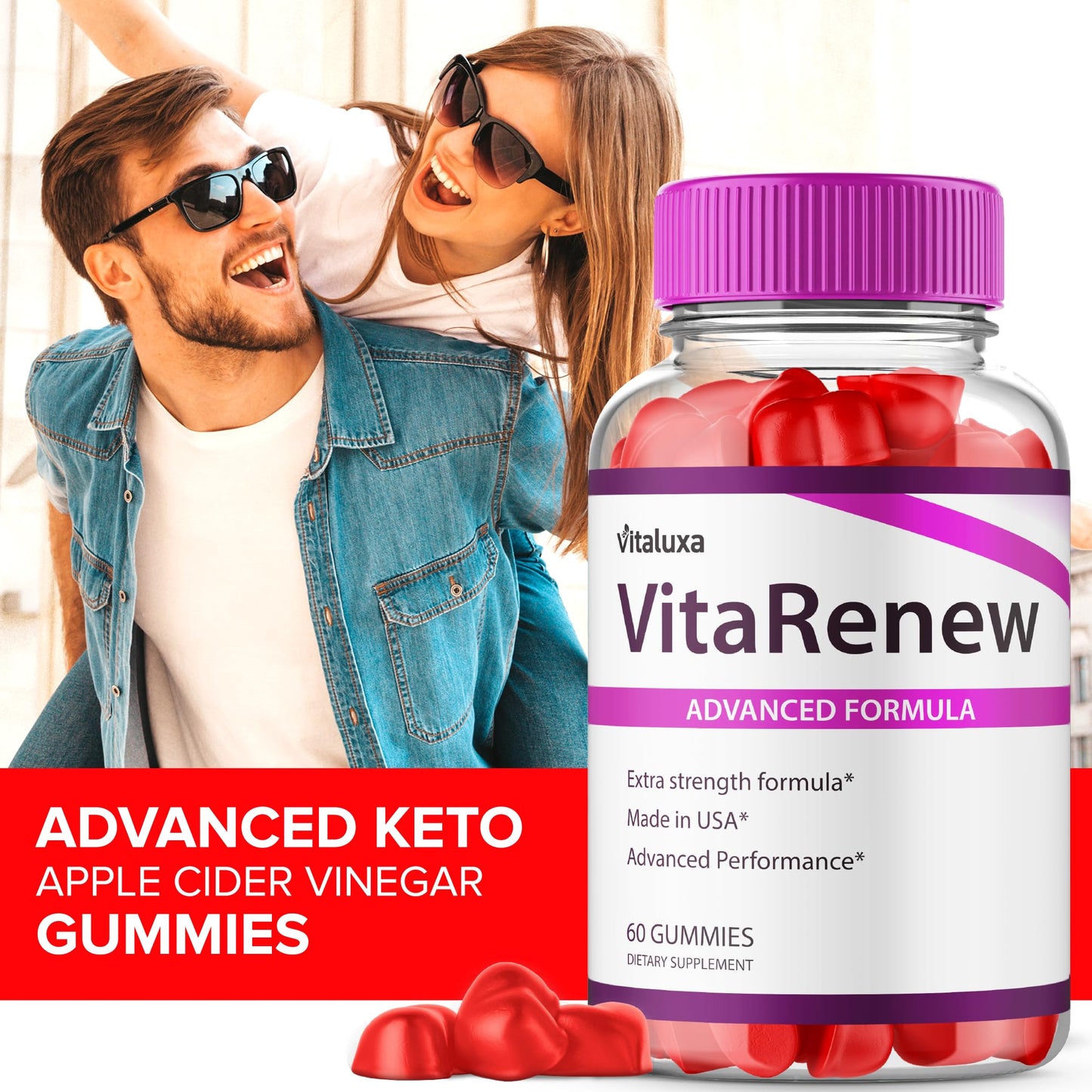 Vitaluxa VitaRenew Gummies 60 Count