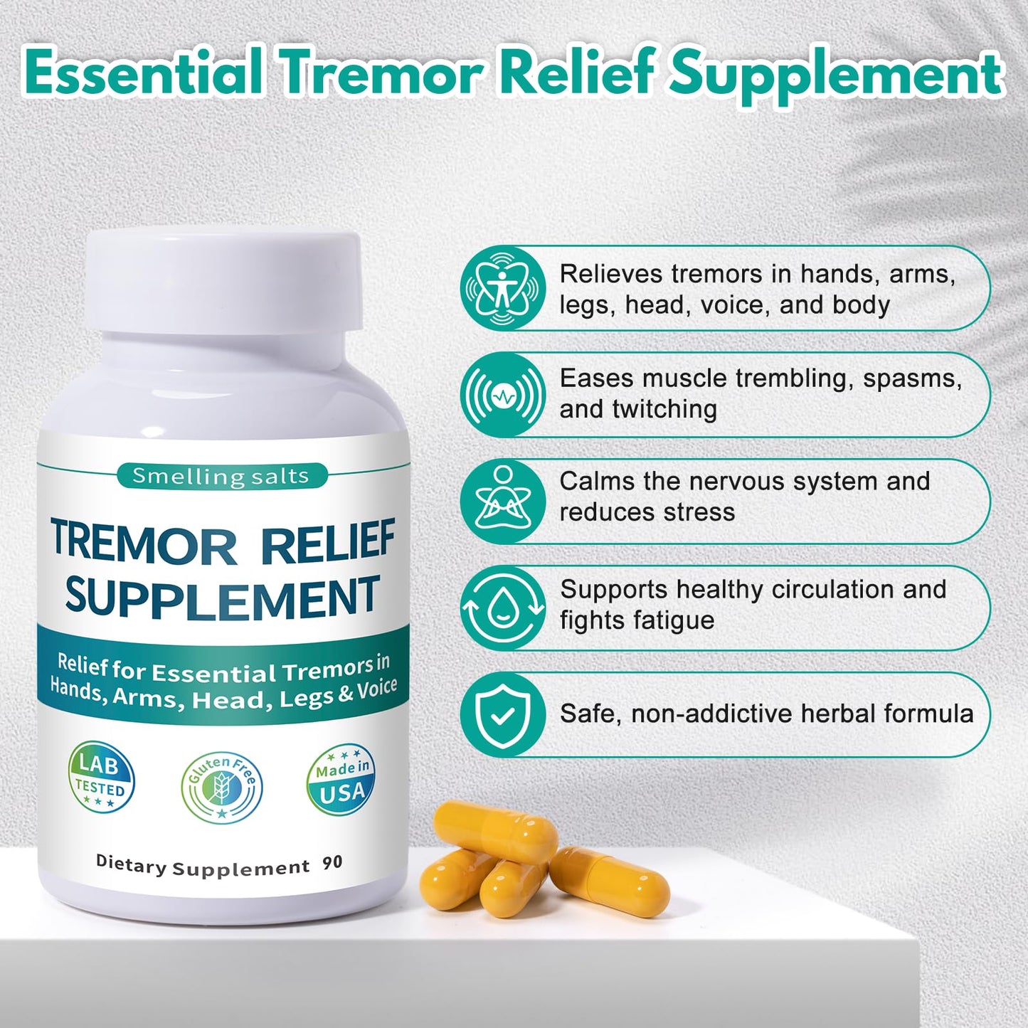 Poxo Essential Tremor Relief Supplement Capsule, 1 Count
