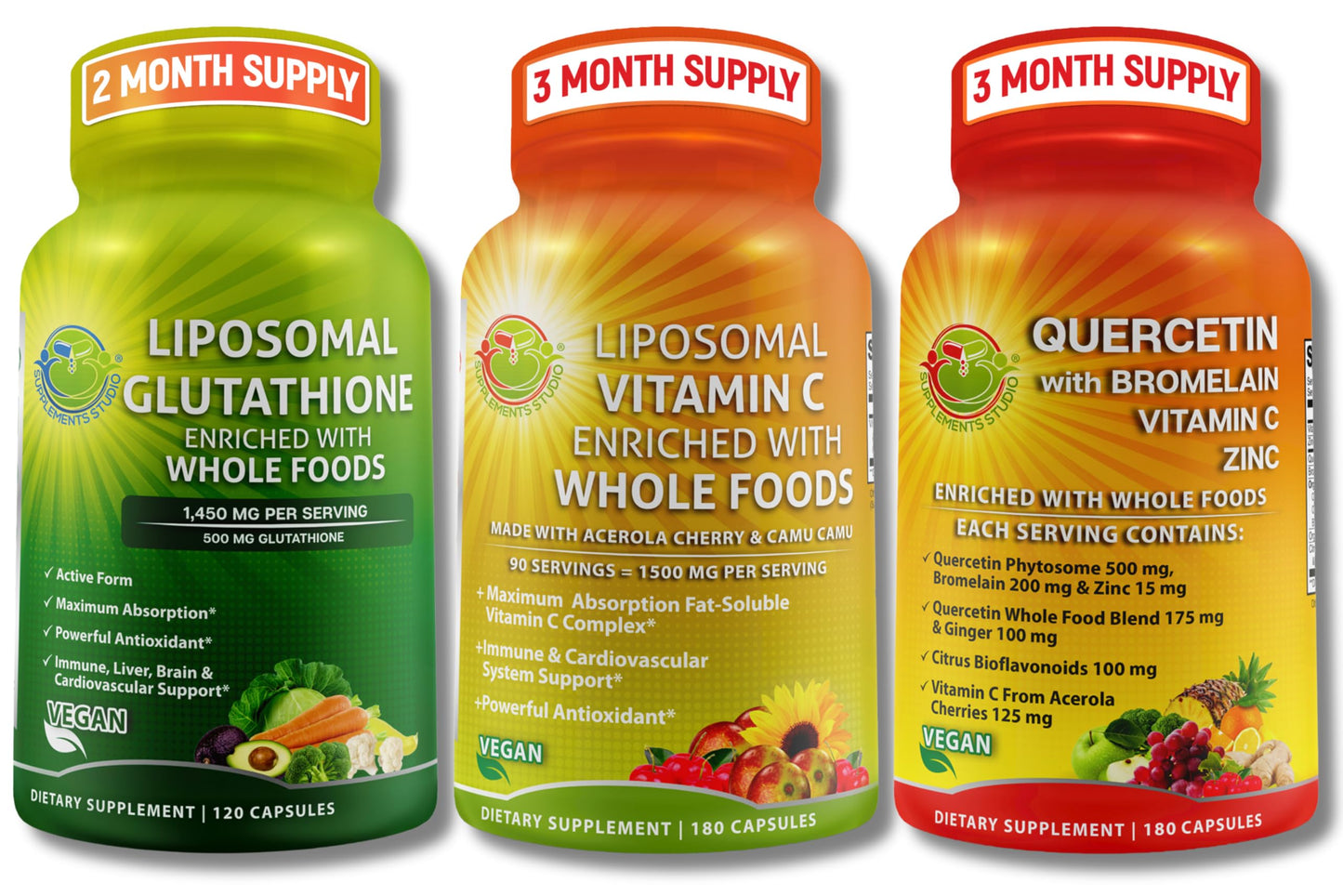 SUPPLEMENTS STUDIO Immune Support Bundle Capsules 120