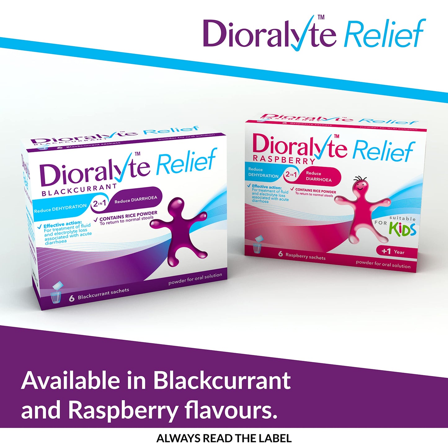 Dioralyte Relief Oral Rehydration Therapy Raspberry Flavour Tablets, 6