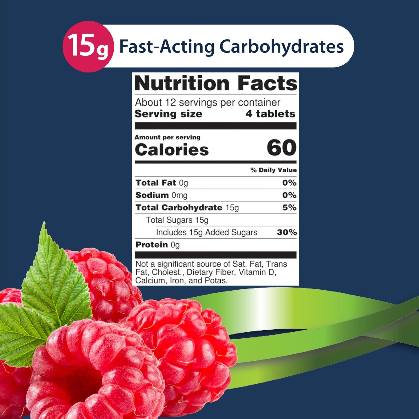 TRUEplus Glucose Tablets, Chewable, Raspberry Flavor, 150 Tablets