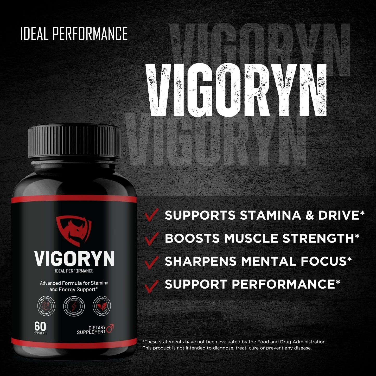 IDEAL PERFORMANCE Vigoryn Capsules 120 Capsules