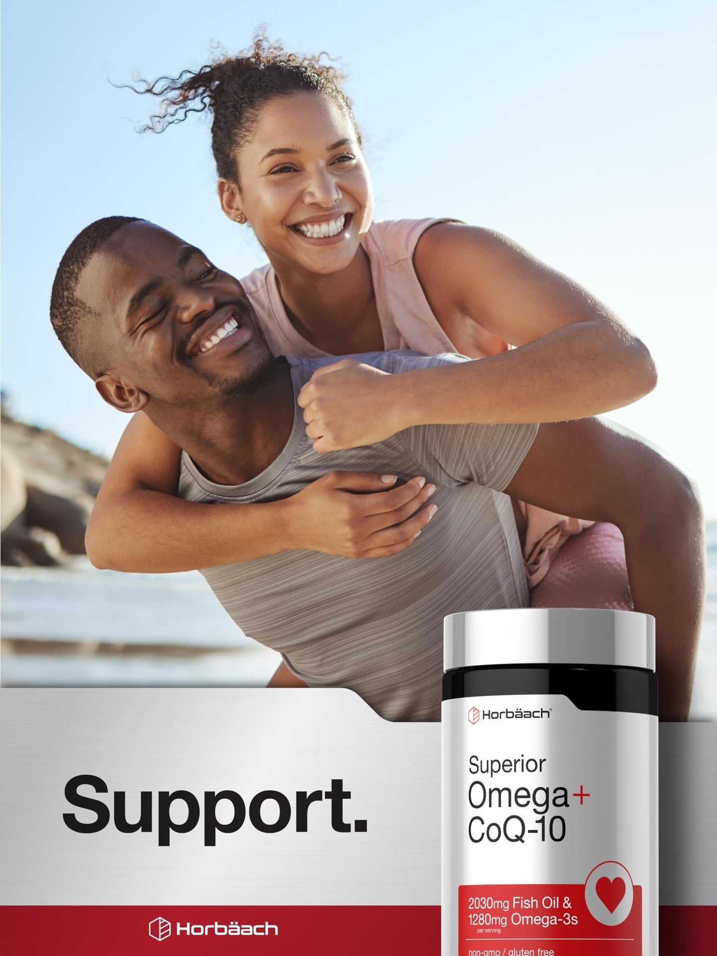Horbäach Omega with CoQ-10 Softgels 60 Count