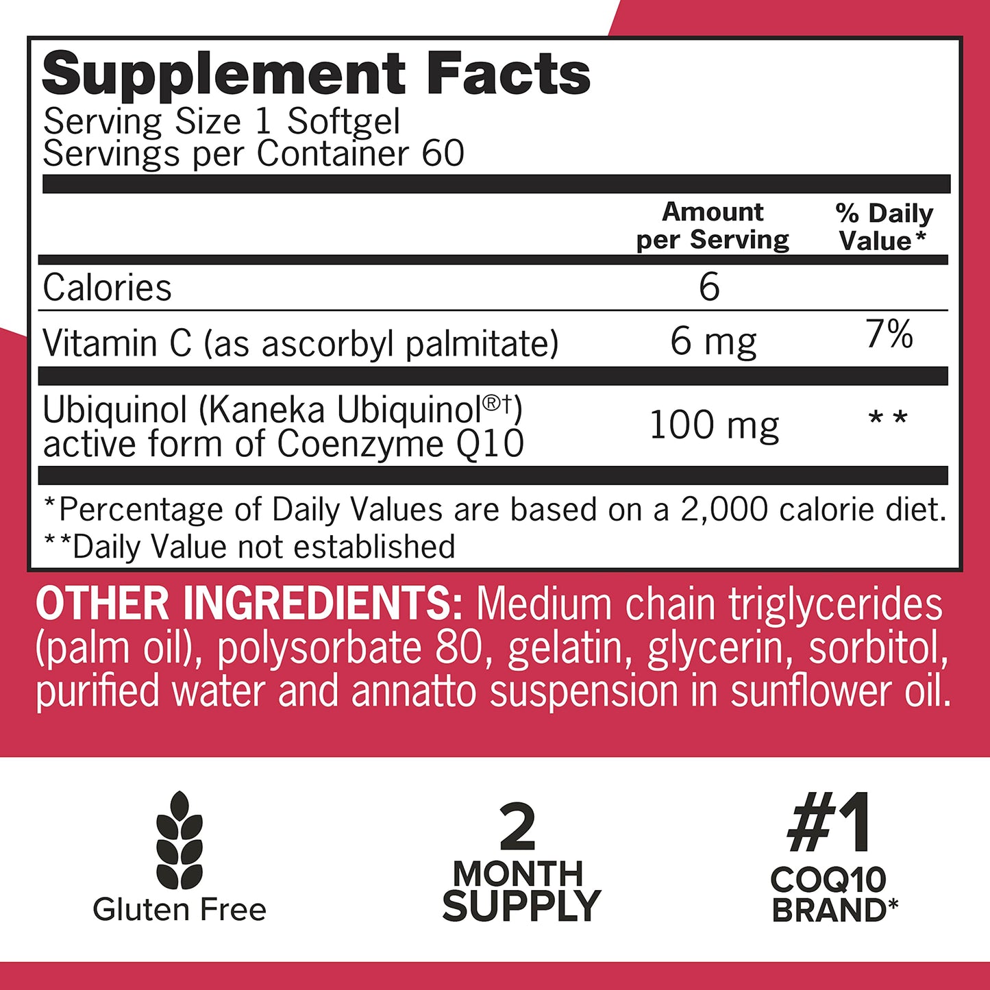 Qunol Ubiquinol CoQ10 100mg Softgels, 60 Count