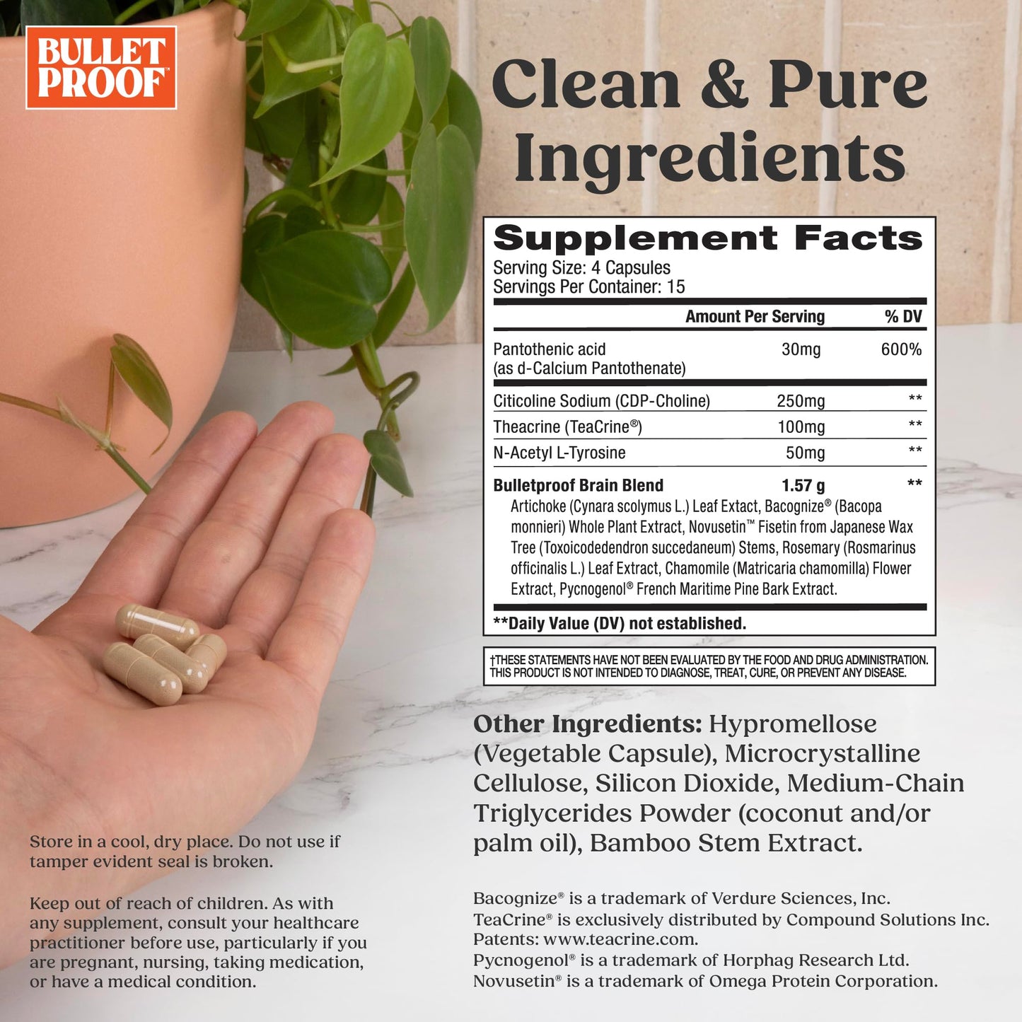 Bulletproof Clarity & Focus Capsules, 60 Count