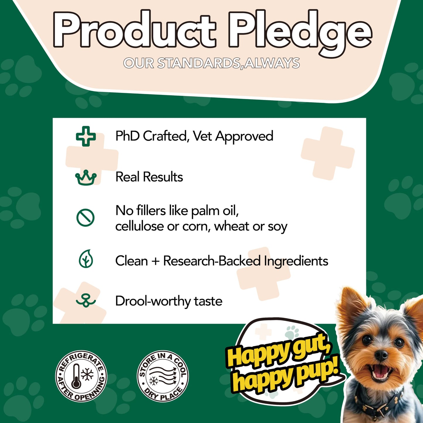 MEGNETA Probiotic Supplement for All Dogs, Digestive & Immune Health, Chews 180