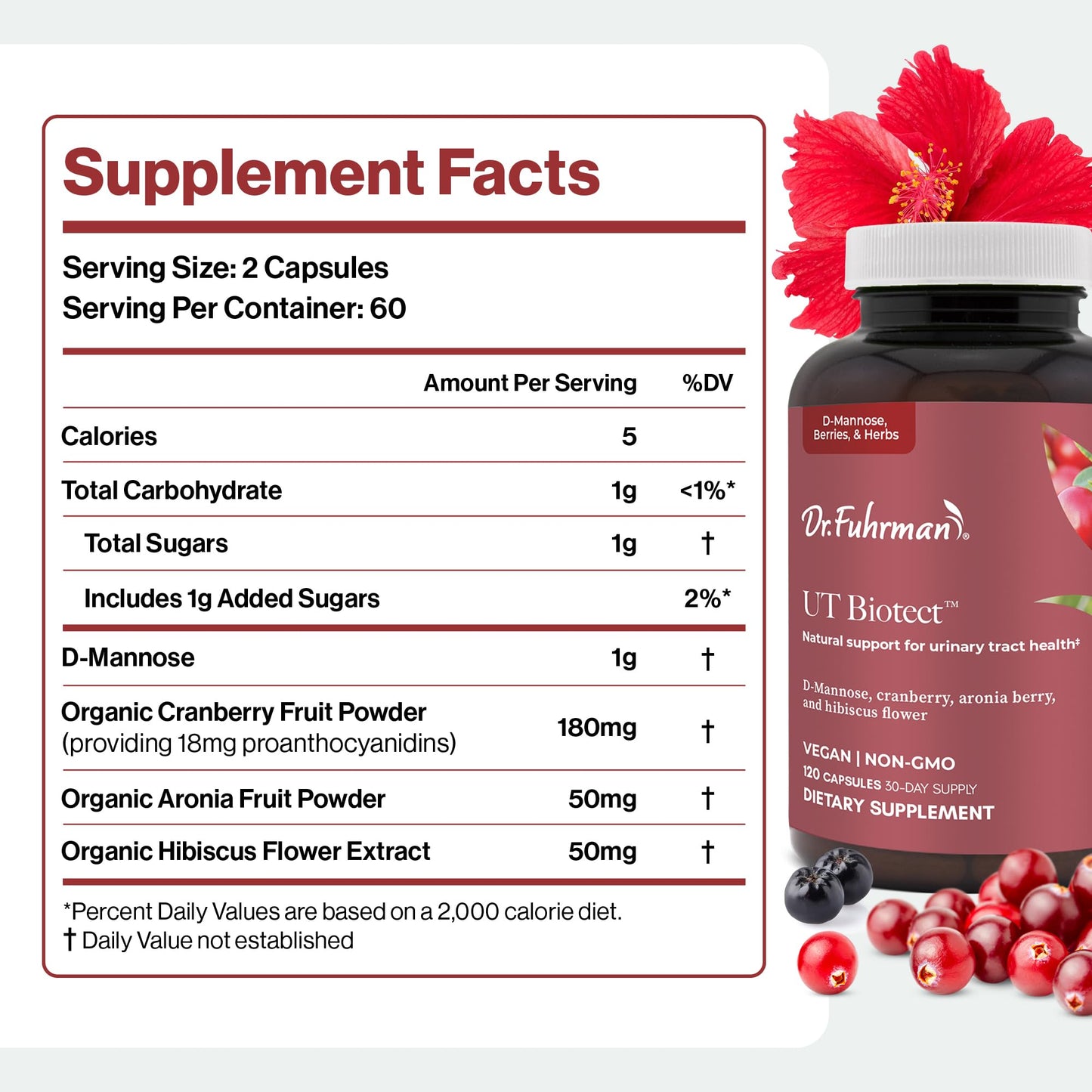 Dr. Fuhrman Ut Biotect Urinary Tract Supplement Capsule 120 Count