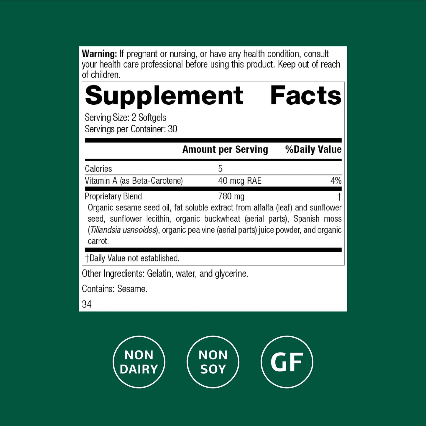 Standard Process Inc. Chlorophyll Complex Softgels 60 Count