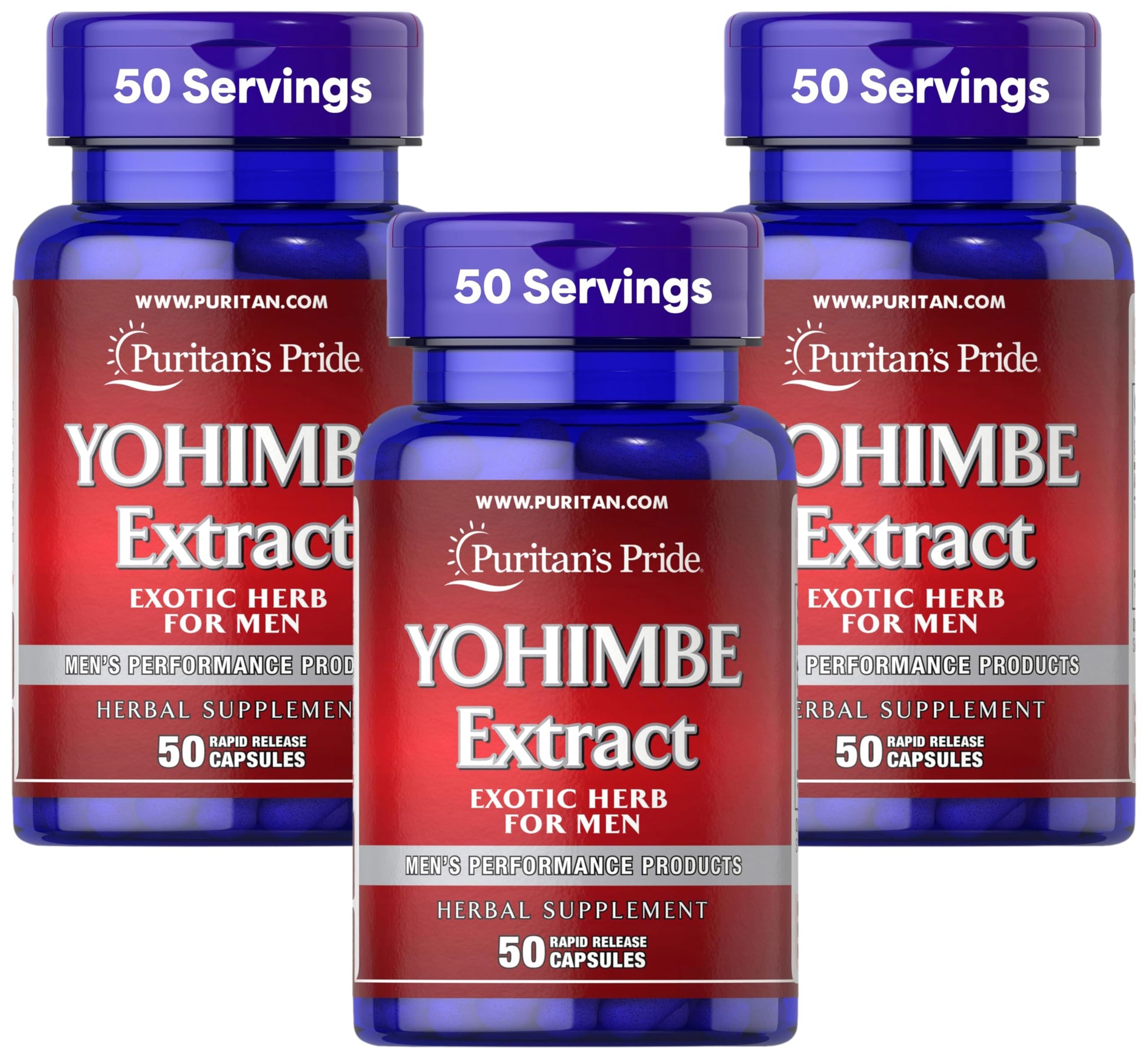 Puritan's Pride Yohimbe 1000 mg Capsules, 150 Count