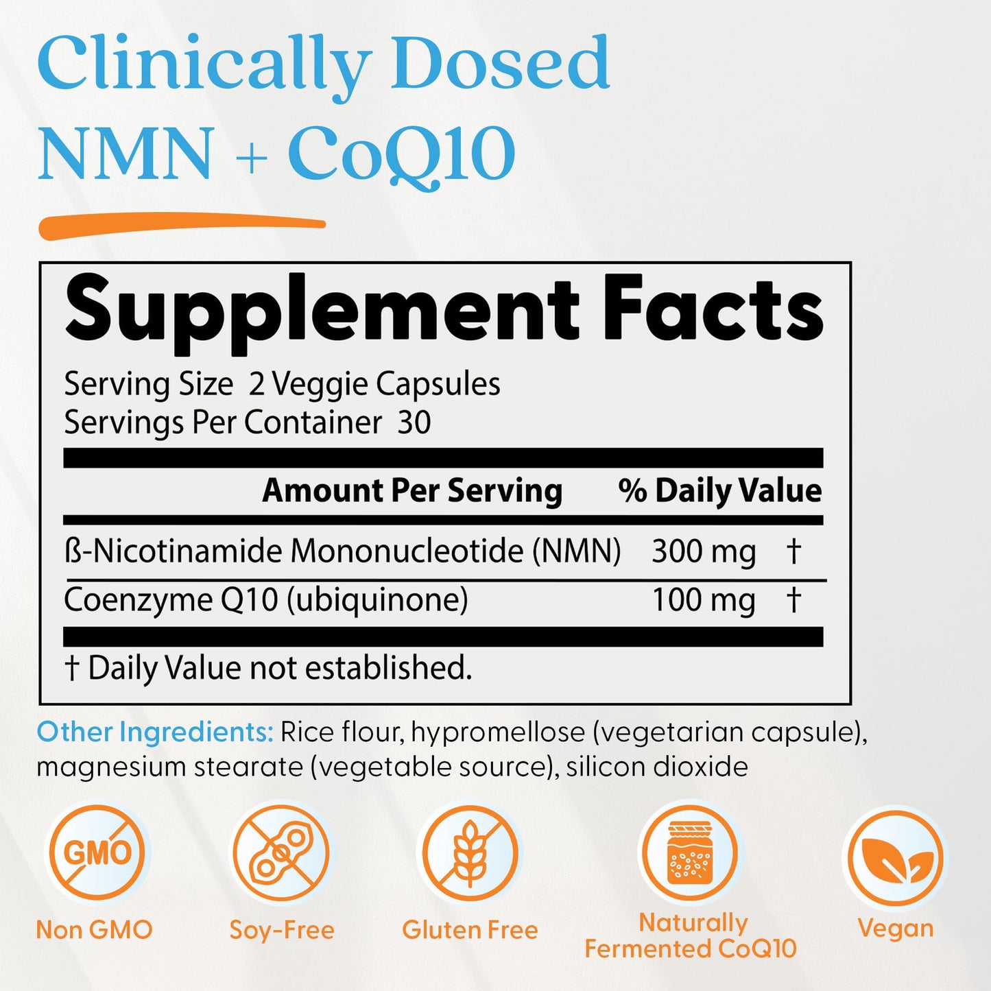 Doctor's Best NMN + CoQ10 Capsule 60 Veg Caps