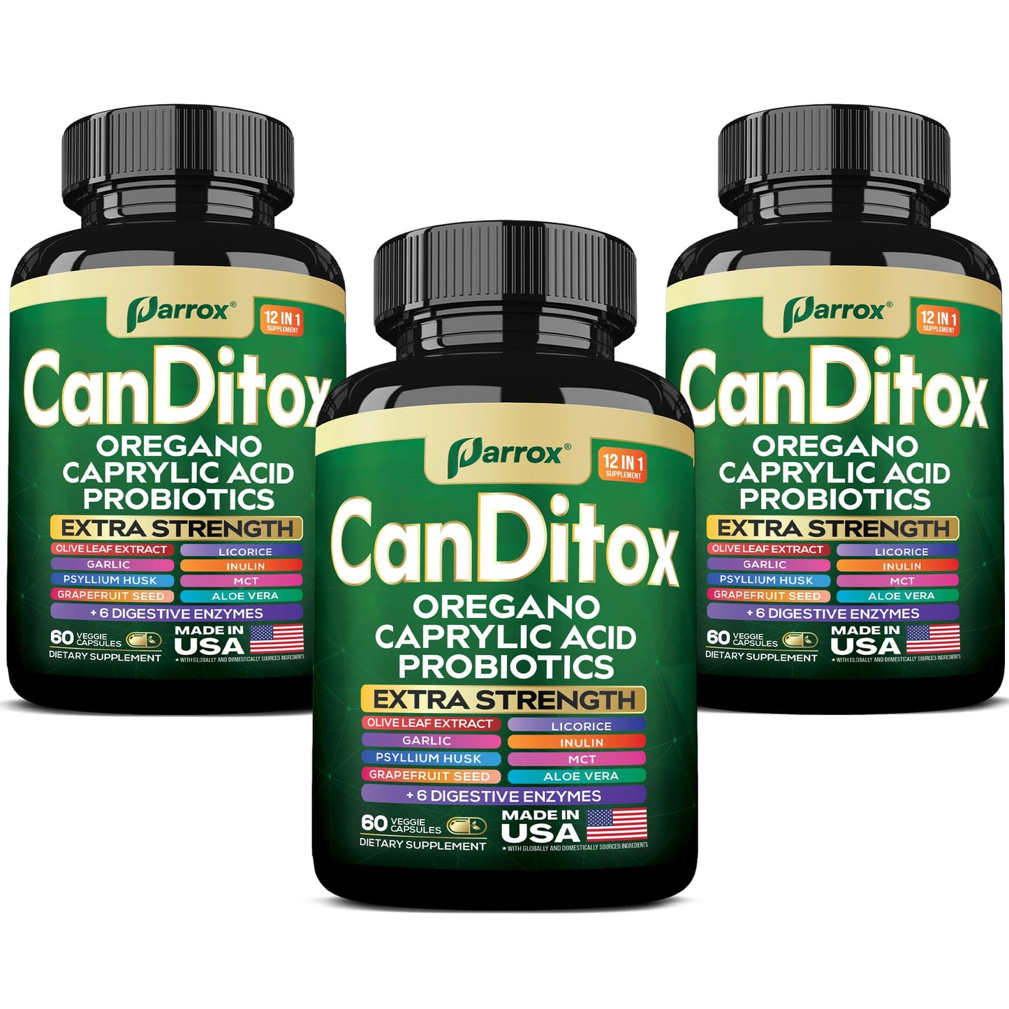 Parrox Canditox Cleanse Capsules 180 Caps