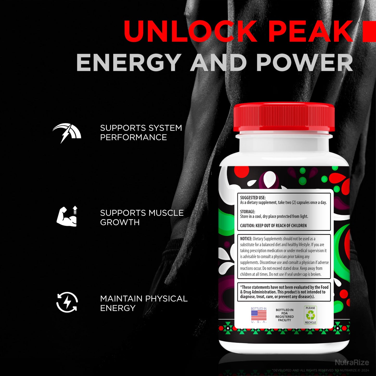 NutraRize Fuerza Jagar Capsules, 120 Capsules