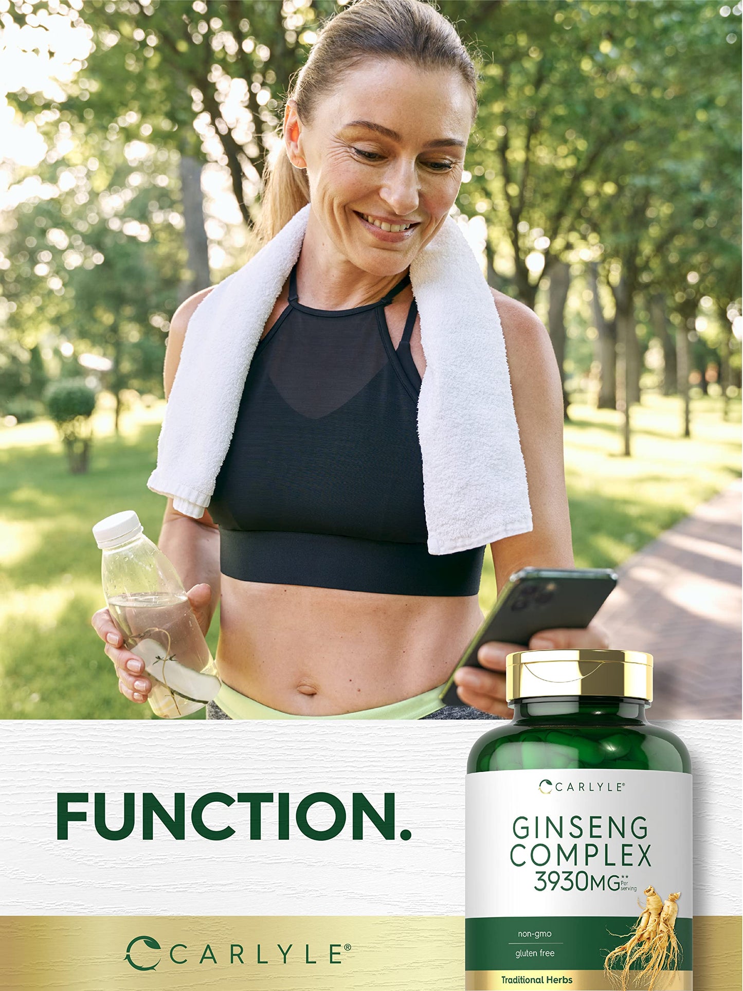 Carlyle Ginseng Complex Capsules, 200 Capsules