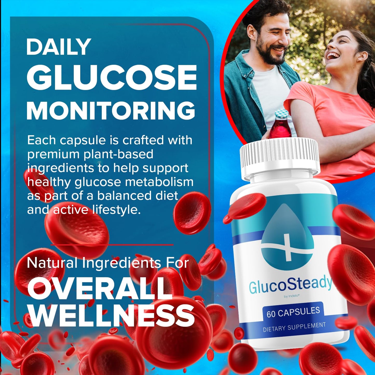 Indelo Gluco Steady Capsules 180 Capsules