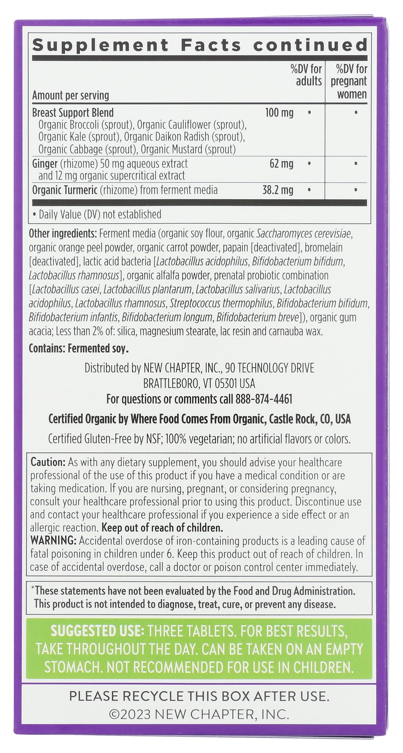 New Chapter Organic Perfect Prenatal Tablet 192 Count