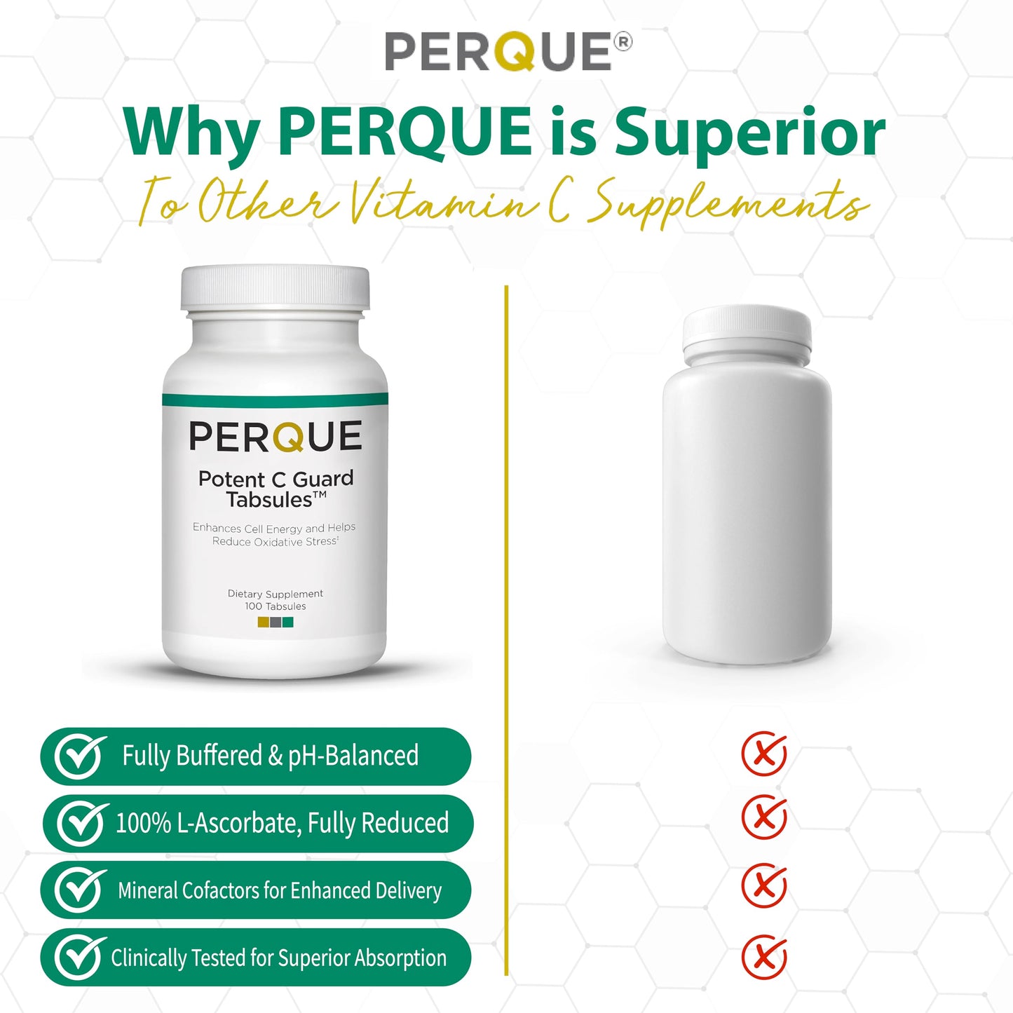 PERQUE Potent C Guard 1000 mg Tablet, 100 Count