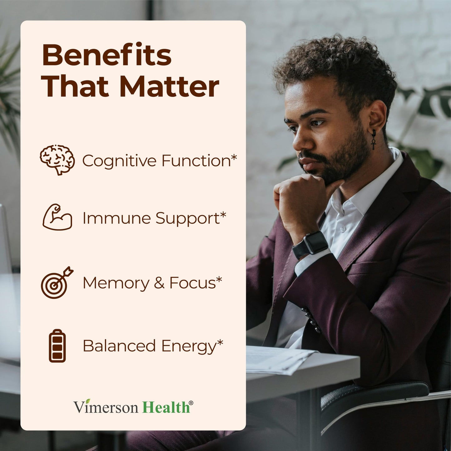 Vimerson Health Lions Mane Supplement Capsule 60 Count