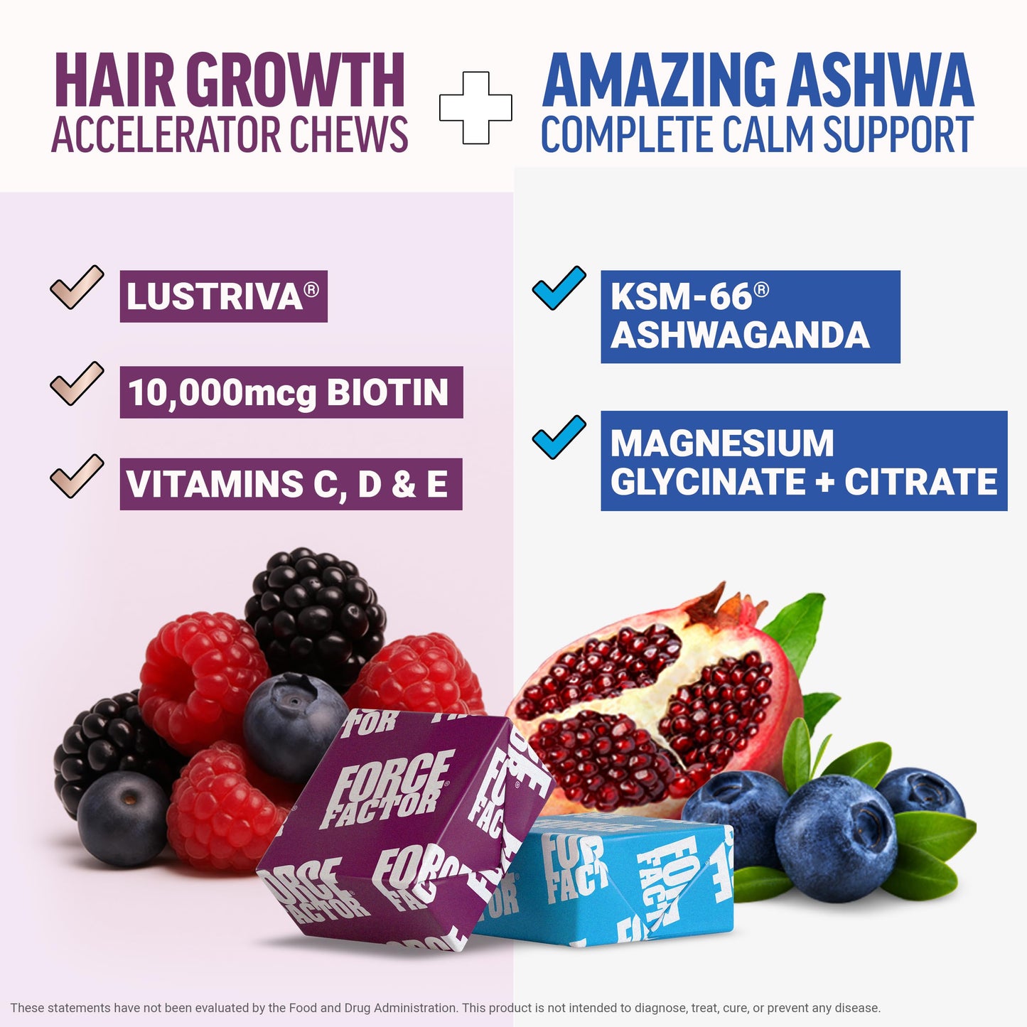 Force Factor Hair Growth Accelerator Soft Chew, 1 Soft Chew