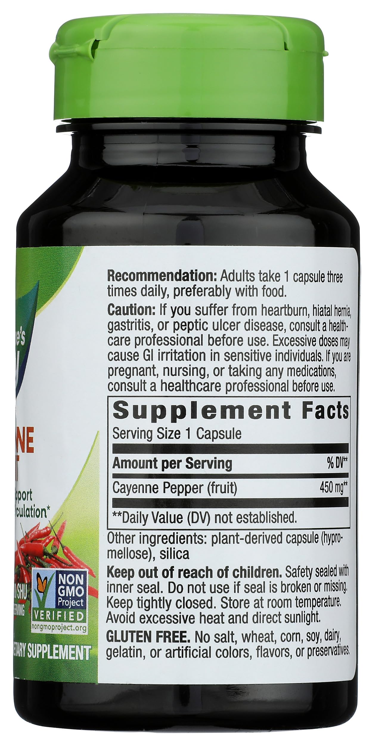 Nature's Way Cayenne Pepper Capsules, 100 Count