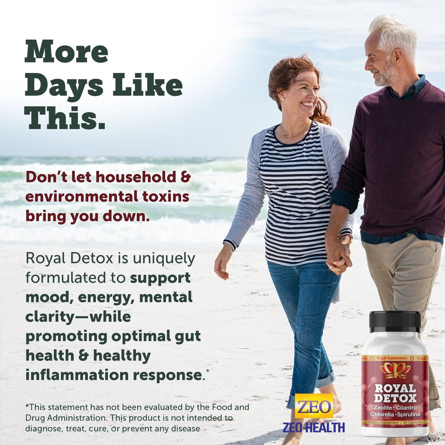 Zeo Health Royal Detox All-in-One Cleanse Capsule, 90 Capsules