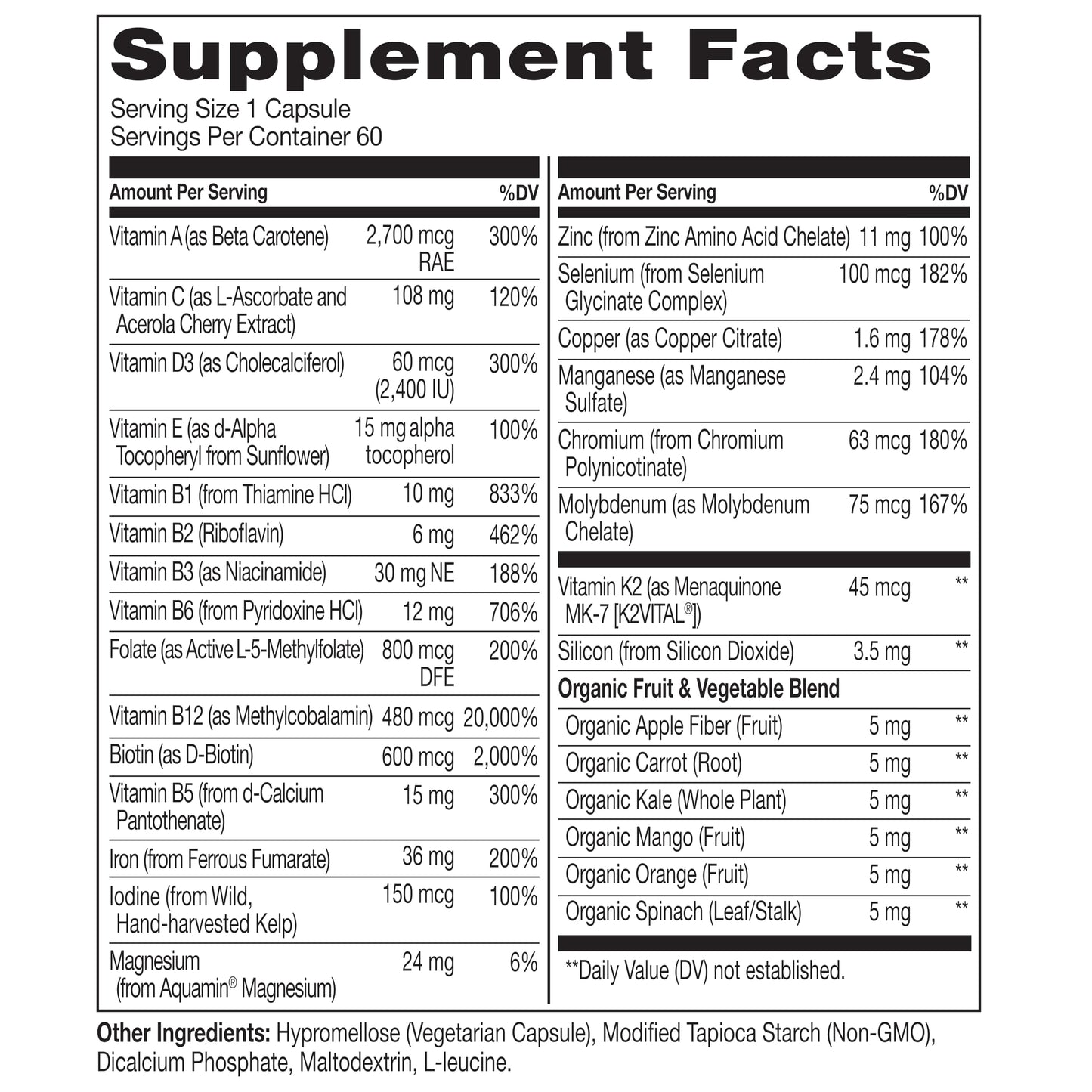 NATURELO Bariatric Multivitamin Capsule 120 Veggie Capsules