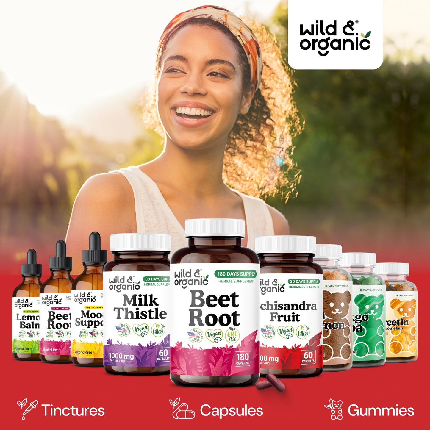 Wild & Organic Beet Root Capsules 180 Count