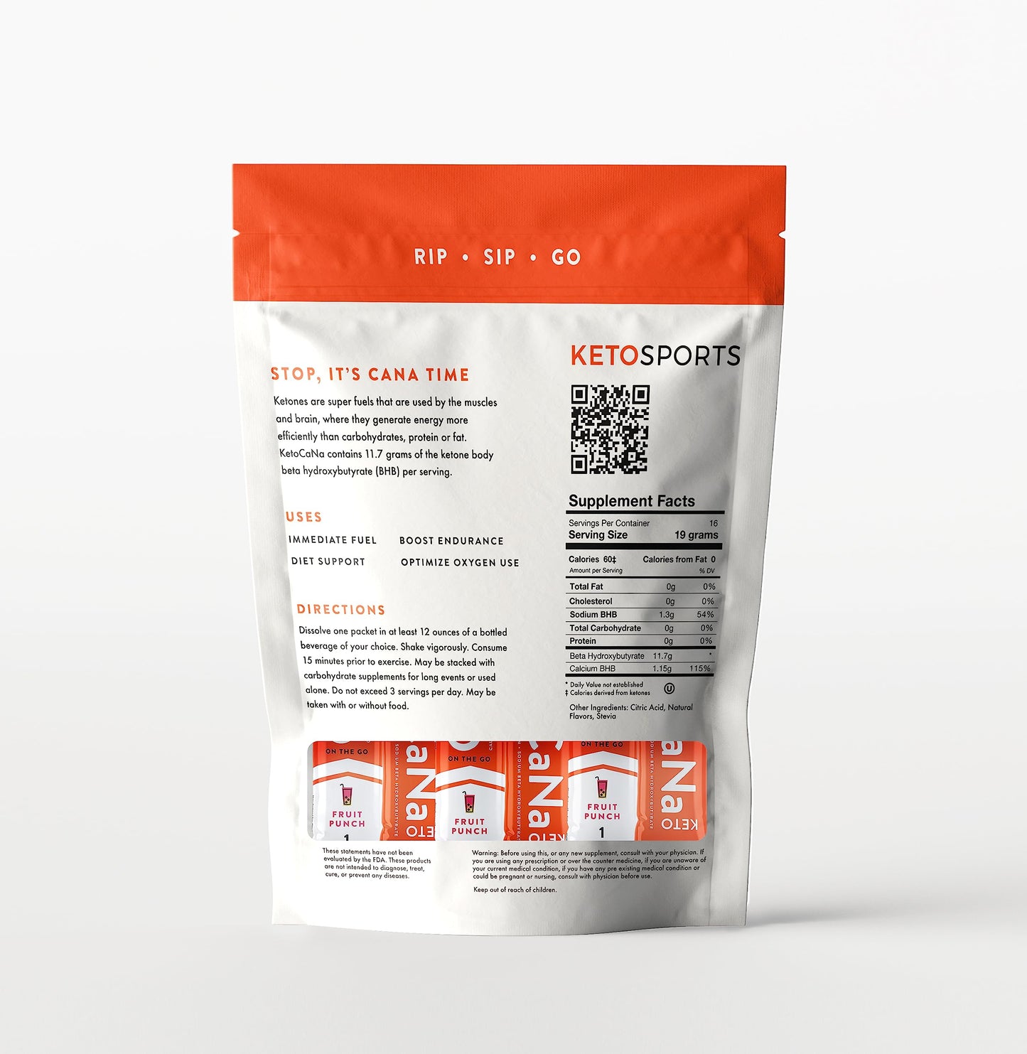 KetoSports Dietary Ketone Supplement Powder 8